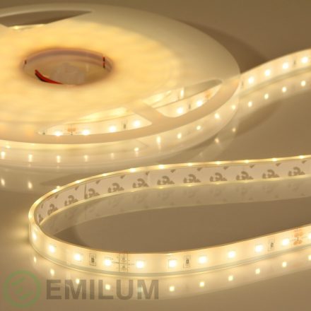 Flex LED szalag 24V, 14.4W, 2700K, CRI90, 60LED, IP68, 12.5mm