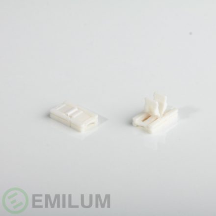 LED szalag csatlakozó bilincs, 10 db, 2 tűs, 10mm