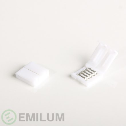 LED szalag csatlakozó bilincs, 10 db, 5 tűs, 12mm