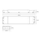 LED PWM Mennyezeti fényerőszabályzó, 4 csatornás, DMX/RDM, 12 48V, 240W (480W   48V)