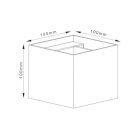 LED fali lámpa 24V, 10W, Tunable White, CRI90, IP54, fehér