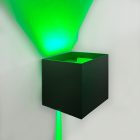 LED fali lámpa 24V, 8W, RGBW/2700K, CRI90, IP54 fekete