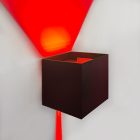 LED fali lámpa 24V, 8W, RGBW/2700K, CRI90, IP54 fekete