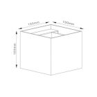 LED fali lámpa 24V, 8W, RGBW/2700K, CRI90, IP54 