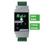 LED PWM Dimmer, 4 csatornás, DMX/RDM, 12-24V, 300W (150W @12V)