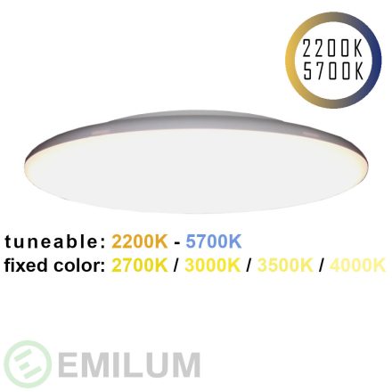 LED mennyezeti lámpa 24V, 25W, 2200K_5700K, CCT+, CRI90