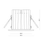 LED spot 24V, 10W, 2200K/5700K, CRI90 (Tuneable White, CCT) fekete