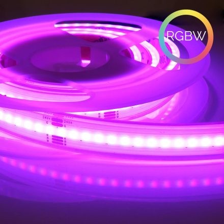 Flex COB RGBW LED szalag 24V, 18W, RGBW/2700K, CRI90, 784LED, IP68, 14mm
